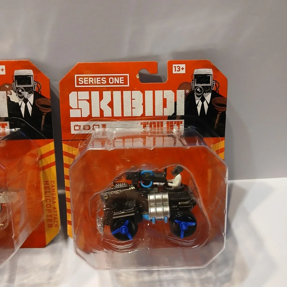 Skibidi Toilet Series 1 Die-Cast Figures Lot of 3 Astro Toilet Helicopter Tank